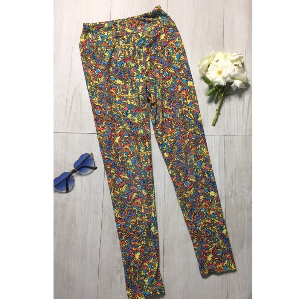 Girl Tween LulaRoe Patterned Leggings